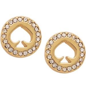 Kate Spade Spot The Spade Pave Halo Spade Studs